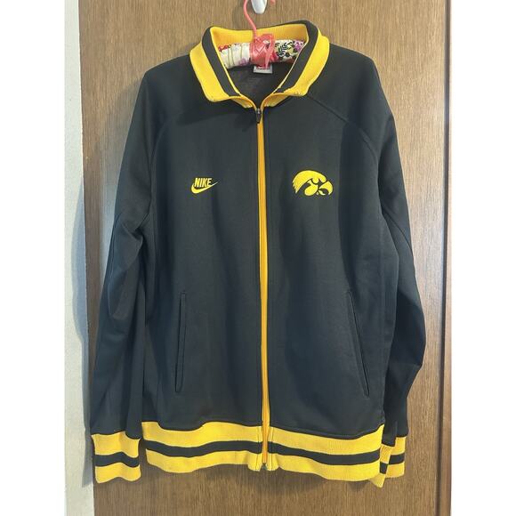 Nike Other - Nike University of Iowa Hawkeyes full zip athletic jacket football college sz L